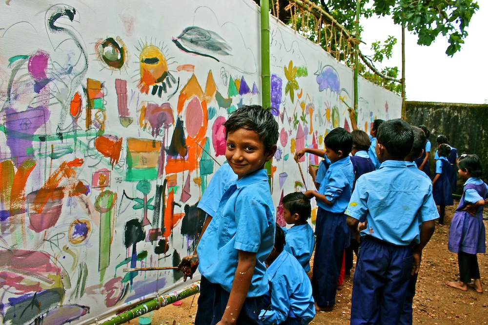 Action Painting Project Padhar Mission School