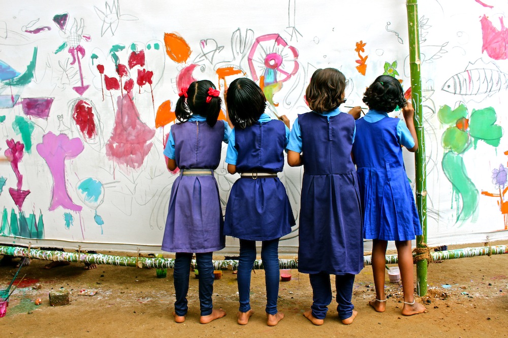 Action Painting Project Padhar Mission School