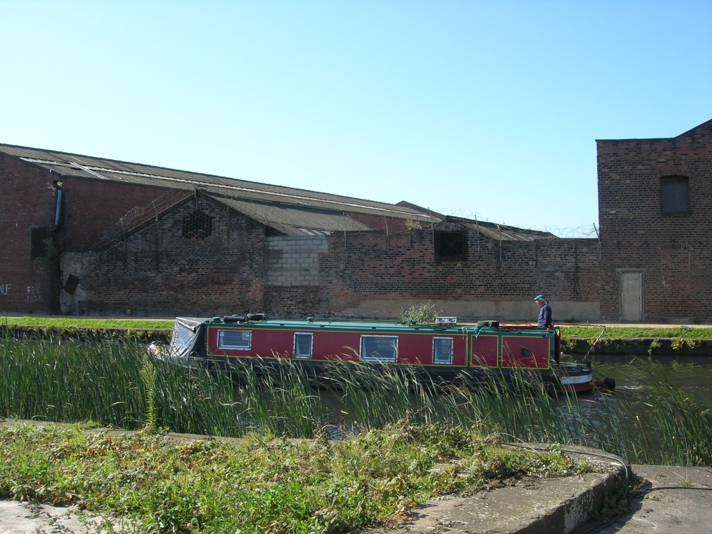 a barge on the Leeds-Liverpool Canal (at Bank Hall)