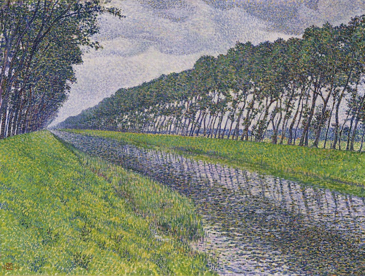 Le canal en Flandre par temps triste (Canal in Flanders, Gloomy Weather), 1894,
